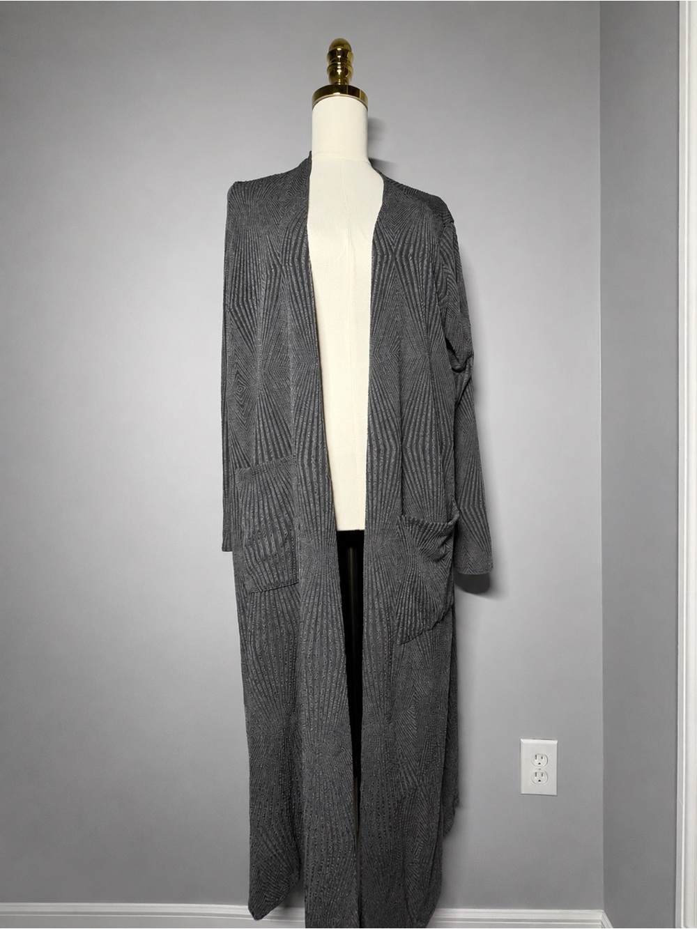 NWT Lularoe Sarah Duster Cardigan in gray